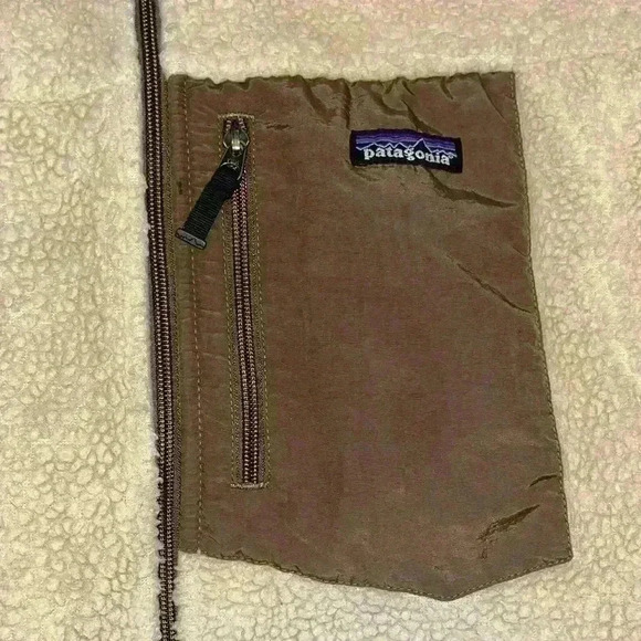 Vintage 2000's Patagonia Men's Retro Fleece sz large brown tan - Picture 3 of 8
